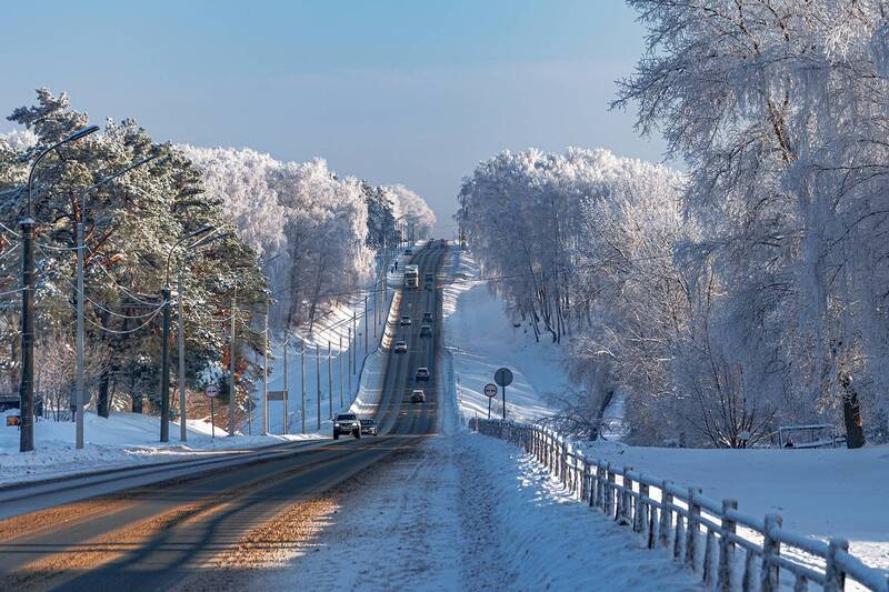 Зимний тракт фото превью