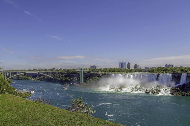 Niagara Falls & bridge фото превью