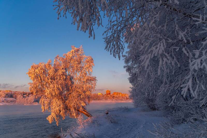иркутск, ангара, зима, иней Зимнее утро на Ангаре фото превью