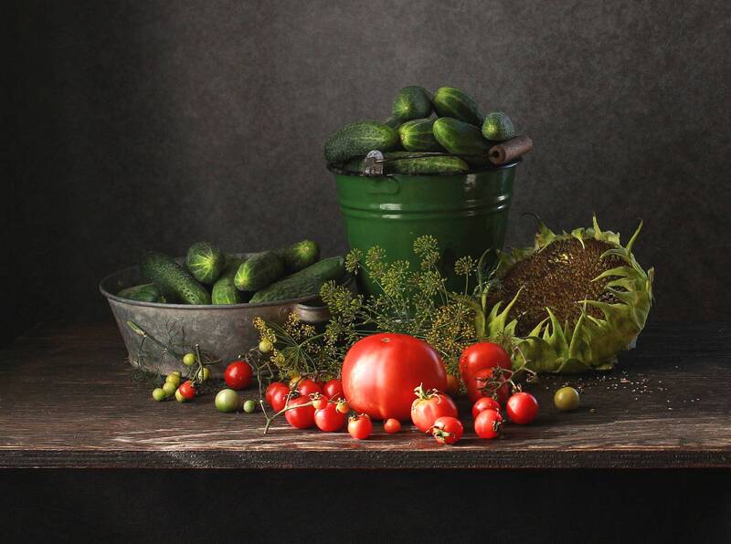 натюрморт, фотонатюрморт, still life, stillifefoto, лето, овощи, ретро_натюрморт, наталья_казанцева Из летних щедрот /другой вариант. первый удалила/ фото превью