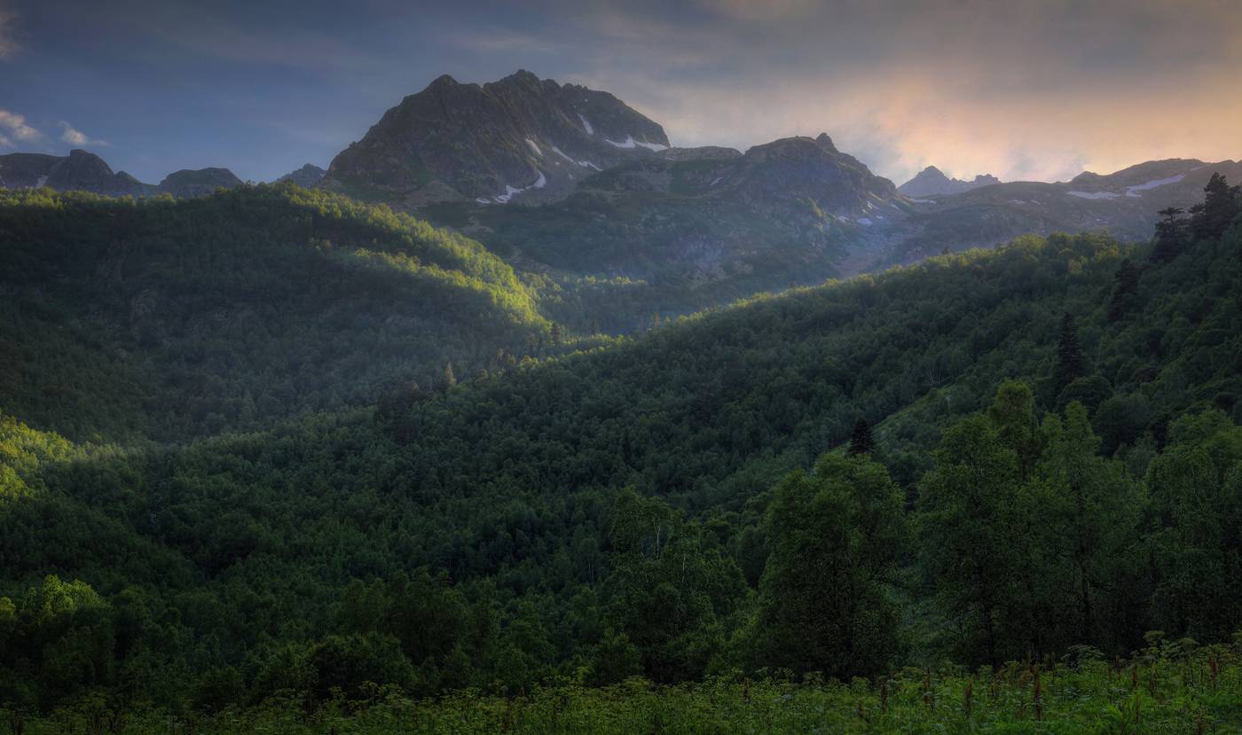 горы, лето, Кавказ, Карачаево-Черкесия, Александр Бархатов