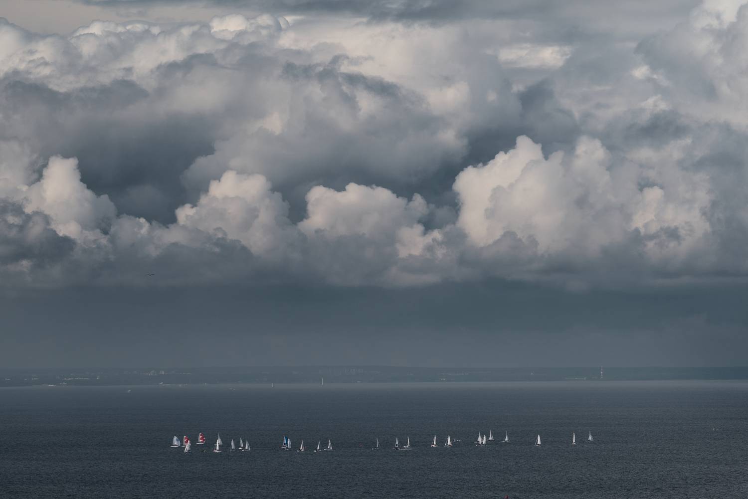 яхты, паруса, регата, облака, финский залив, Александр Байдуков