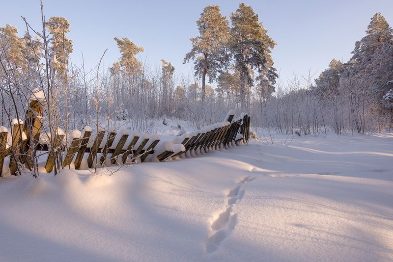 Зимняя дорога к храму фото превью