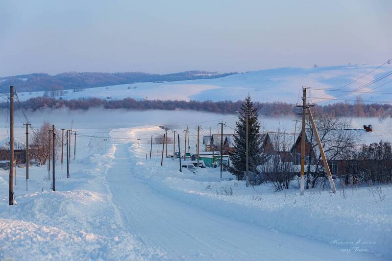«Сельская дорога, ведущая к мосту через реку Бирь». фото превью