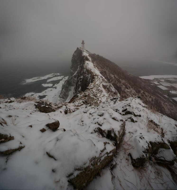 Приморье, метель, маяк, море, дальнийвосток *** фото превью