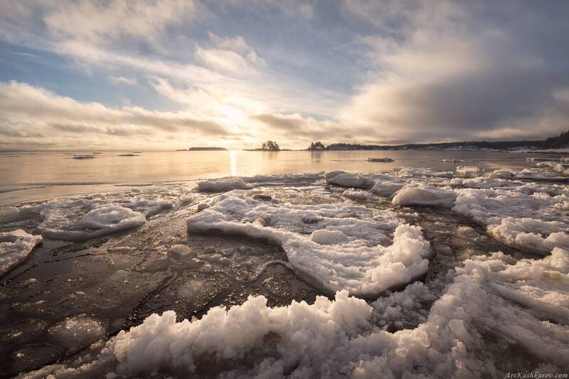 карелия, зимняя ладога, ладожские шхеры, сортавала, лахденпохья, приладожье Ладожский лед фото превью