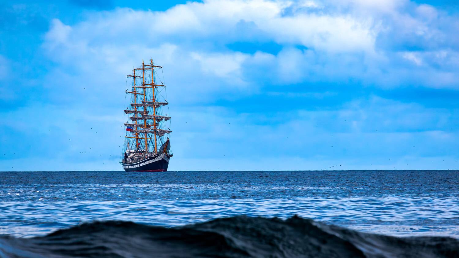 фрегат, парусник, судно, корабль, тихий океан, паллада, Уткин Дмитрий