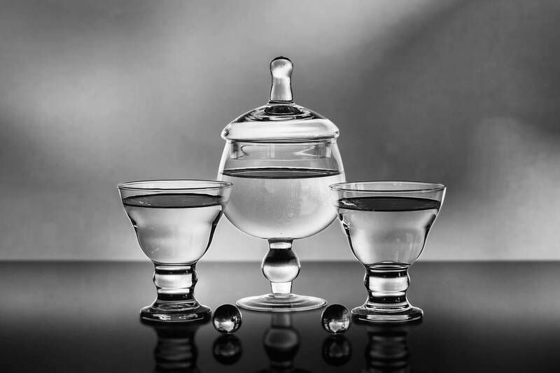 still life, crystal, b&n Cristal фото превью