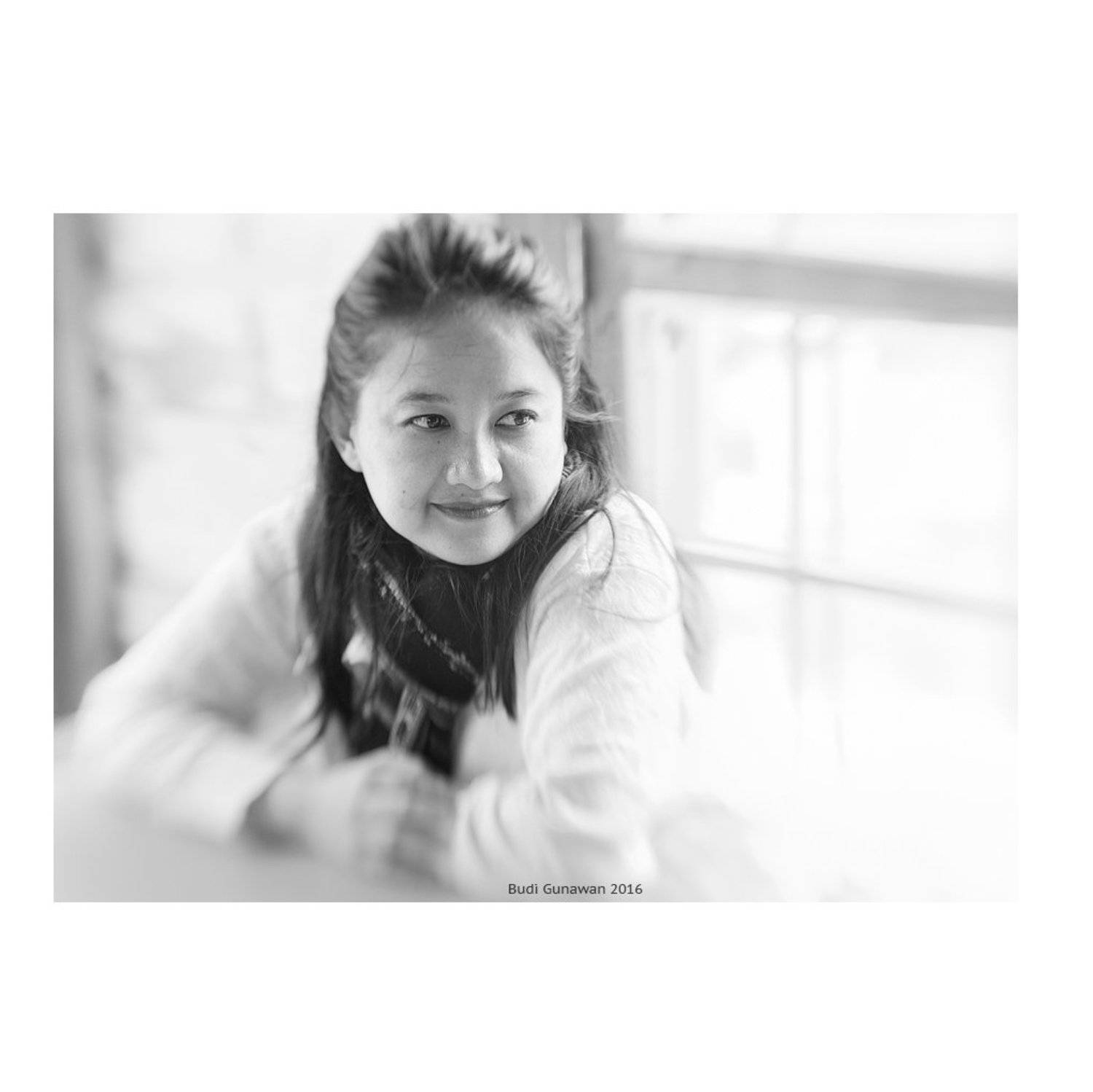 portrait  B&W woman, Budi Gunawan