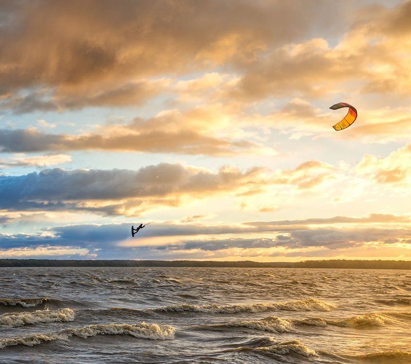 Закат, Кайт, Кострома, Костромское море Мэри Поппинс фото превью