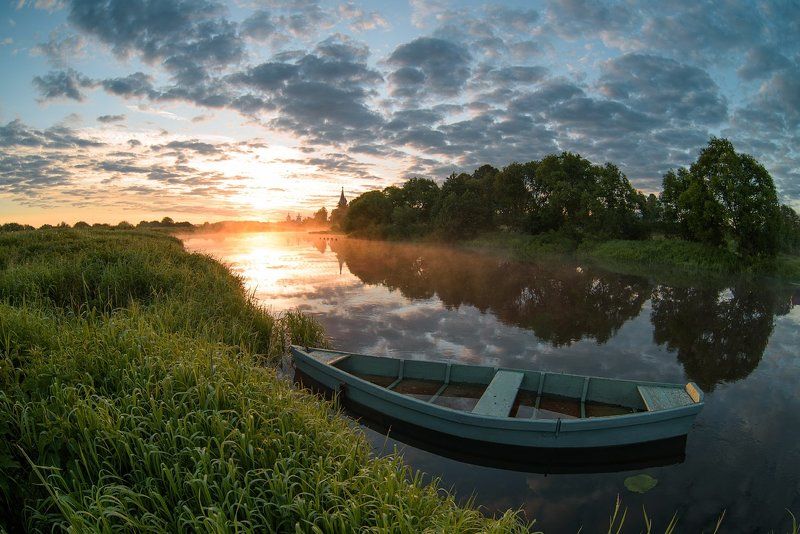 дунилово, лето, небо, природа, рассвет, теза Июнь 2016, Дунилово - рассвет! фото превью