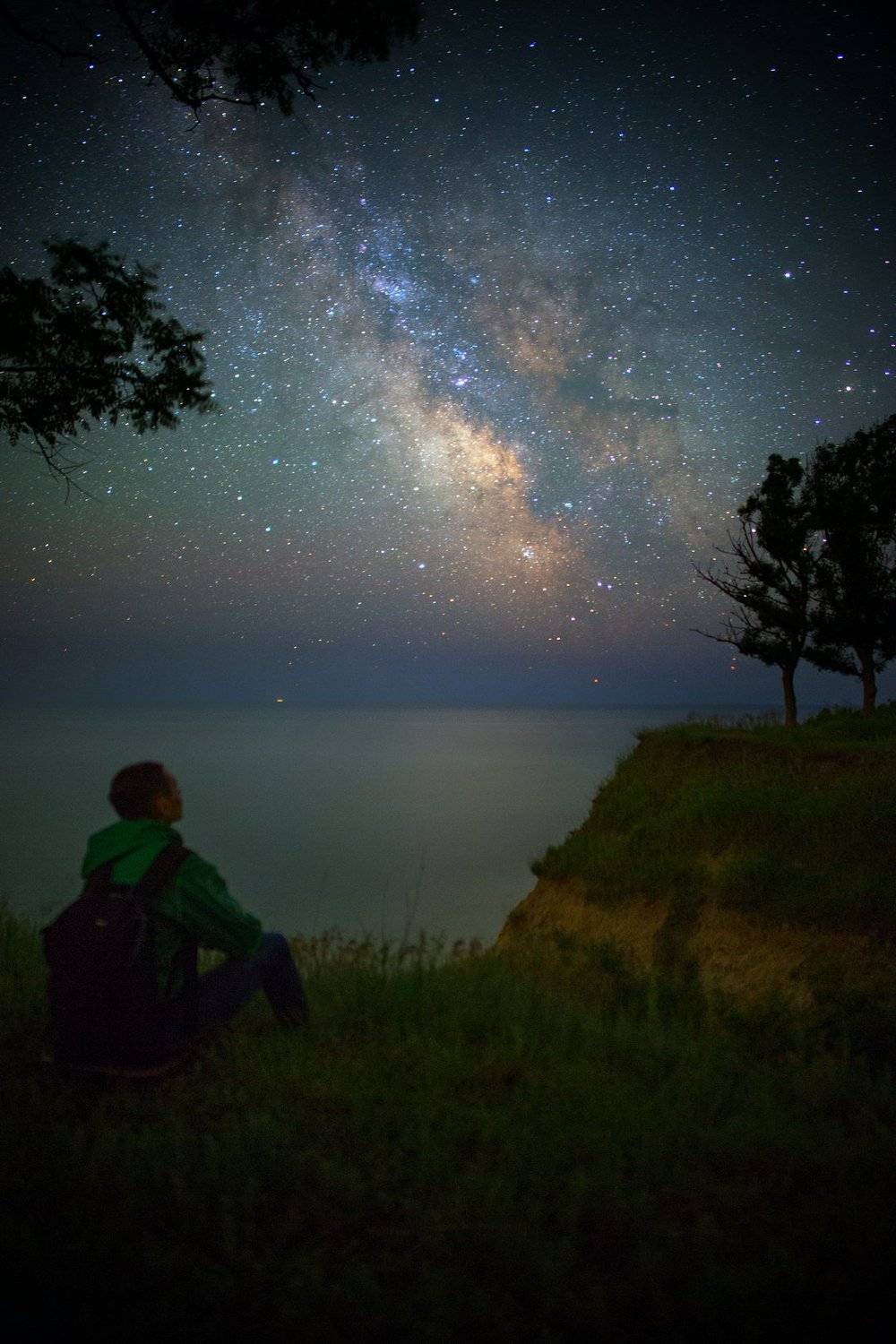ночь, звезды, берег, море, млечный путь, ночной пейзаж, night, stars, sea, seascape, milky way, dreams, Valentin Gaidai