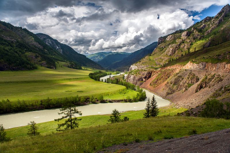Горный алтай, Лето, Чуйский тракт, Чуя Как Чуя греется на Солнышке фото превью