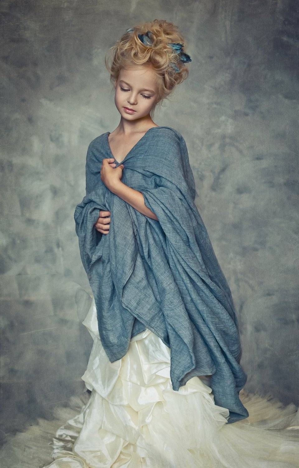 50mm, Blue, Girl, Studio, Есипова Лидия