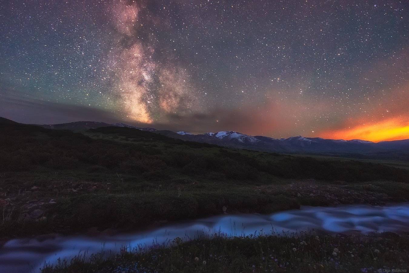 Бартагуль, Горы, Заилийский алатау, Звездная ночь, Млечный путь, Ночное небо, Ночь, Ольга Кулакова