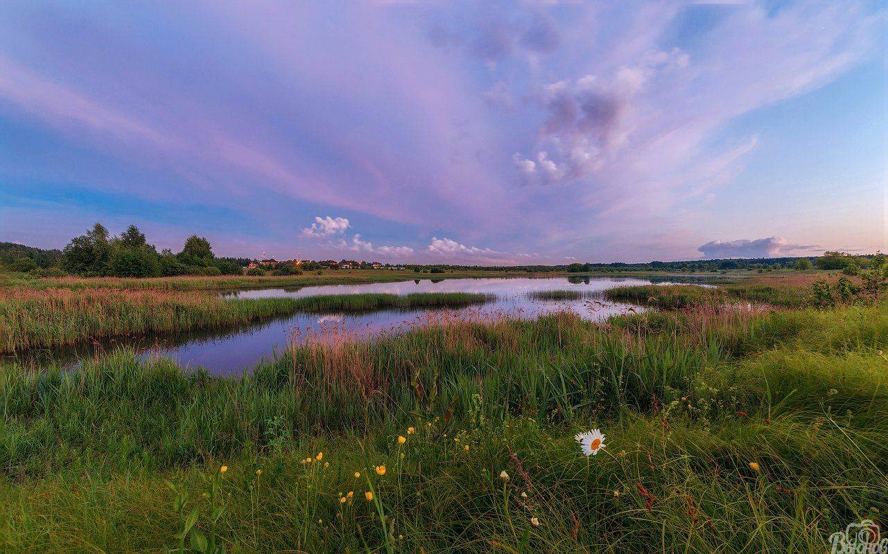 Жостово, Жостовский залив, Закат, Московская область, Подмосковье, Сергей Вьюнов