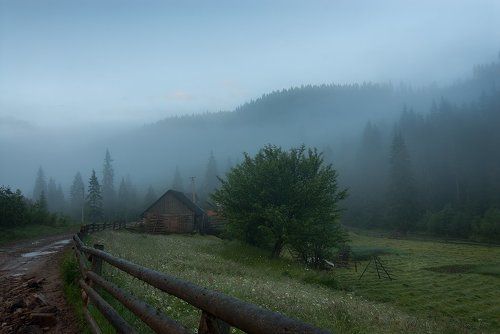 Утро в Горганах