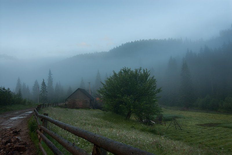 Горганы, Карпаты, Рассввет Утро в Горганах фото превью