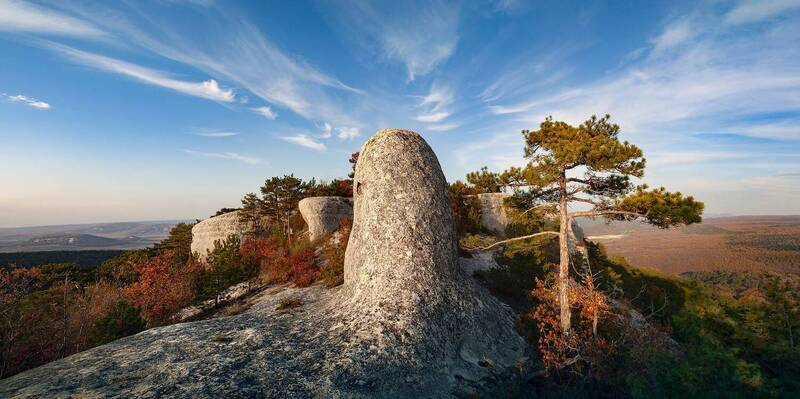 пейзаж, горы, скалы, природа, атмосфера, золотой час, небо, текстуры, треккинг, поход, крым, крымские, горы, бахчисарай, пещерные города, природа, крыма, сrimea, сrimean mountains *** фото превью