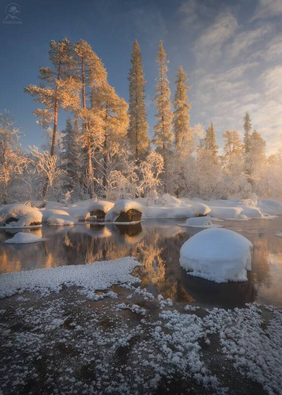 кольский, зима, речки, заполярье, мороз, фототур на кольский зимой, мурманская область Морозная тишина фото превью