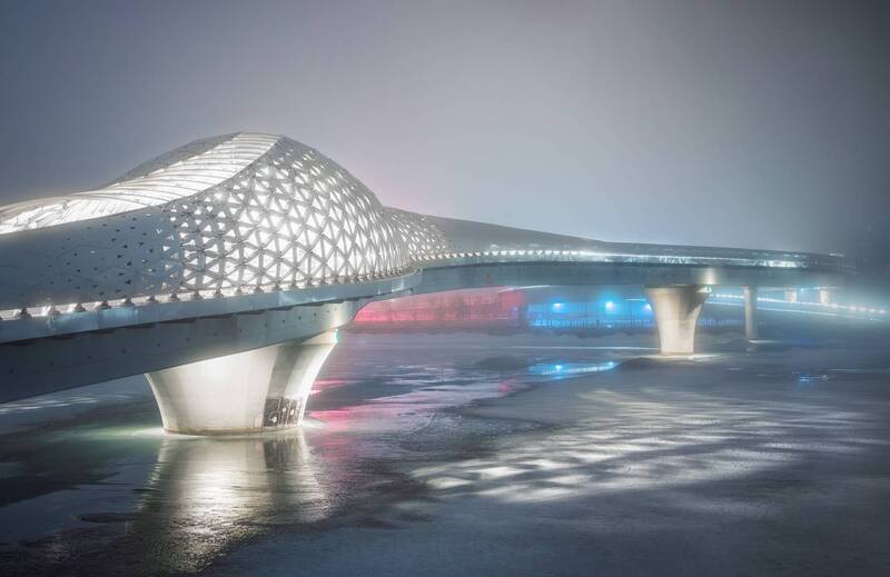 Туман на набережной фото превью