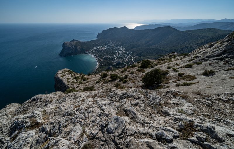 Россия, Крым, Судак, Новый Свет, гора Сокол Вид с горы Сокол на Новый Свет фото превью