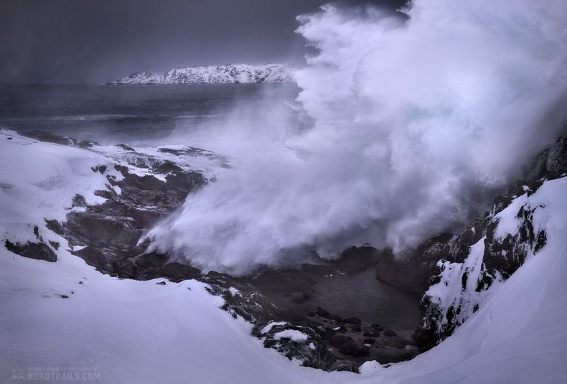 териберка, север, кольский Тревожное море близ Териберского побережья фото превью