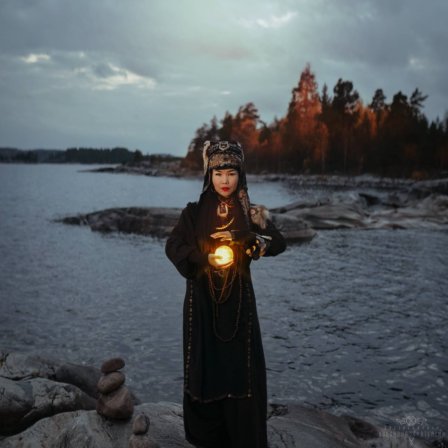 карелия, озеро, ладога, шхеры, осень, этника, шаманы, этнический, вечер, магия, Кулакова Екатерина