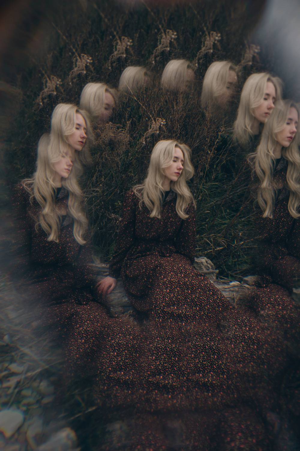 монокль, призма, блондинка, спокойный, портрет, Елена Леонидовна