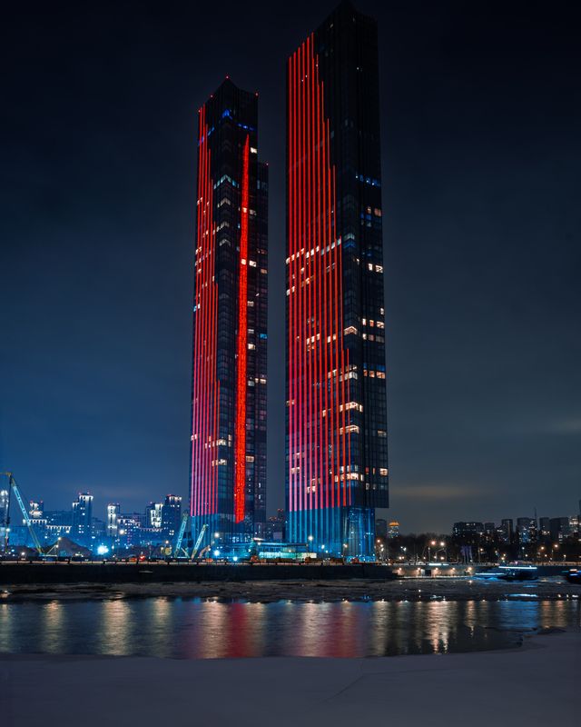 Москва, Россия, архитектура, небоскреб Capital Towers фото превью