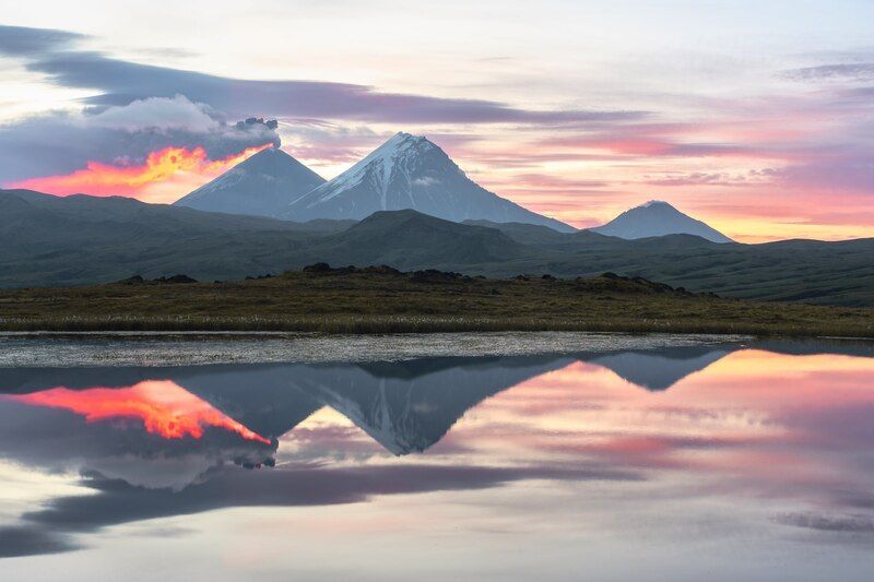 камчатка Рассвет в долине Великанов фото превью