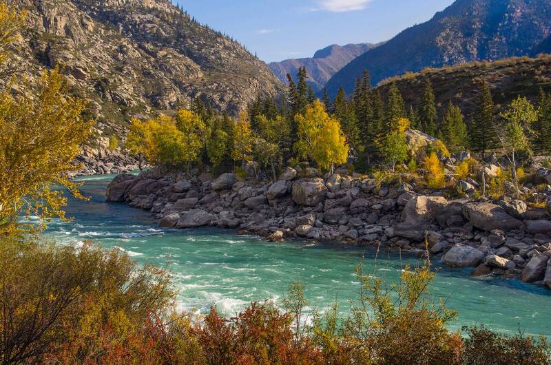 алтай, осень, река, горы, вода, катунь Осенняя Катунь фото превью