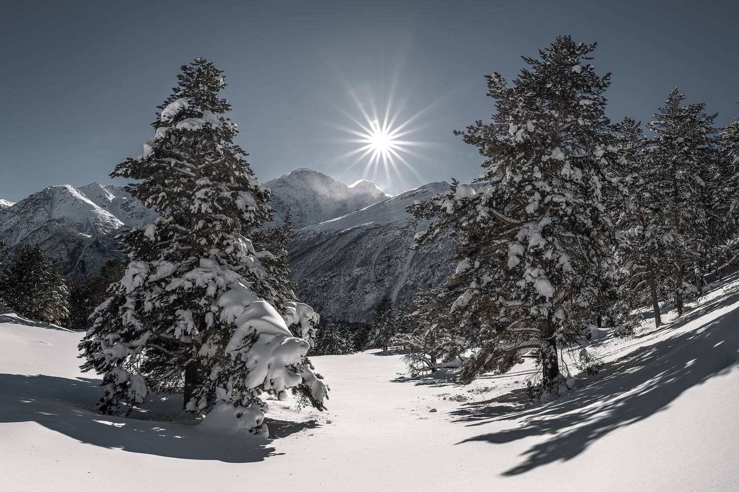 кавказ, кабардино-балкария, кбр, горы, приэльбрусье, терскол, солнце, снег, зима в горах, горы зимой, Zakharov Armen