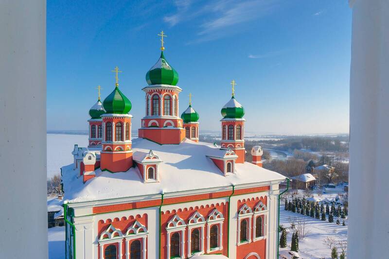 тула, тульская область, город, белев Вид с колокольни Крестовоздвиженского собора. Город Белёв. Тульская область. фото превью