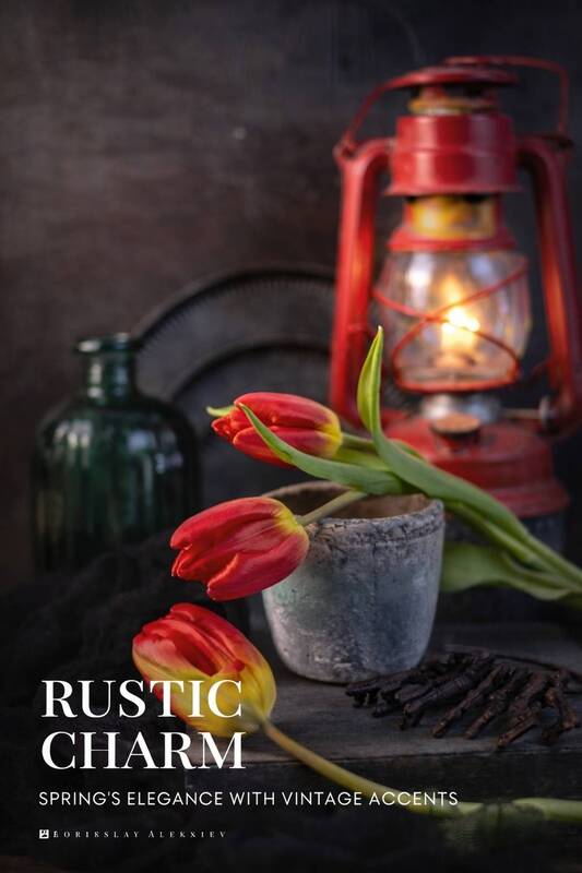 tulip, light, dark, flowers, spring Rustic Charm фото превью
