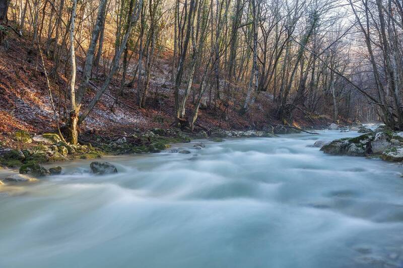 крым, большой каньон крыма, зима. Когда тает снег в Большом каньоне Крыма. фото превью