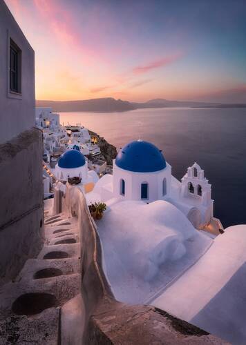 Утро в Санторини / A morning in Santorini