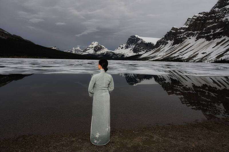 Evening at Bow Lake, Alberta, Canada фото превью