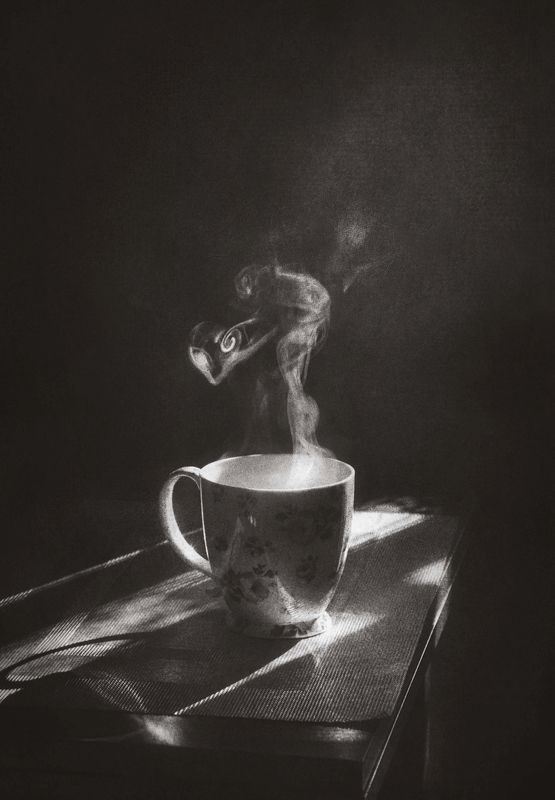 монохром, чашка, утро, зимний свет, утренний чай, still life, morning tea, winter light, настроение, утренняя атмосфера Стынет утро февраля  фото превью