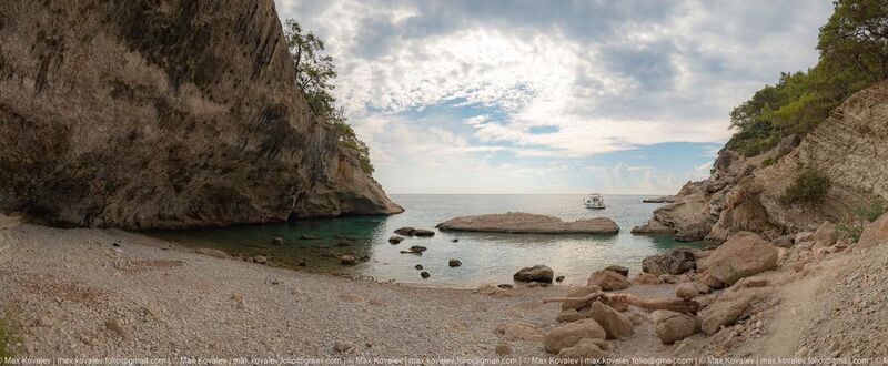 Mediterranean sea, Turkey, beach, coast, mountain, nature, panorama, rock, sea, summer, water, Средиземное море, Турция, берег моря, вода, гора, лето, море, панорама, пляж, побережье, природа, скала Райское место фото превью
