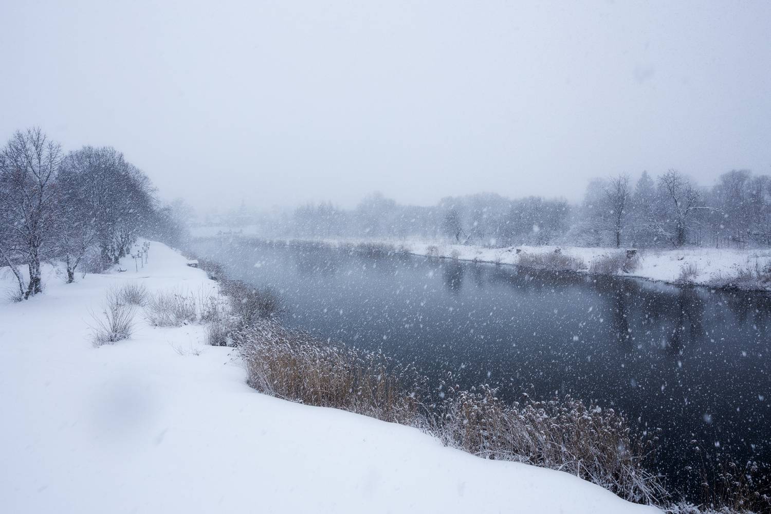 природа, пейзаж, каменка, снегопад, каменка, Суздаль, Мартыненко Дмитрий