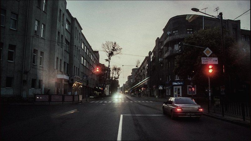 Город, Рассвет, Утро Спокойная суета фото превью