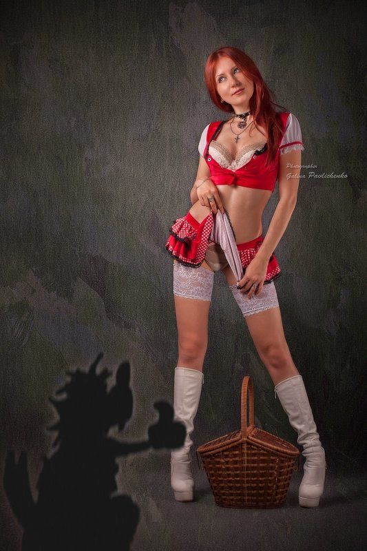 девушка, кокетка, красная шапочка, ролевые игры, эротическое бельё Про Красную Шапочку фото превью