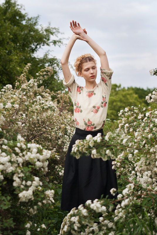 портрет, девушка, лето, цветы, portrait, girl, summer, flowers, beauty, blonde Летняя меланхолия фото превью