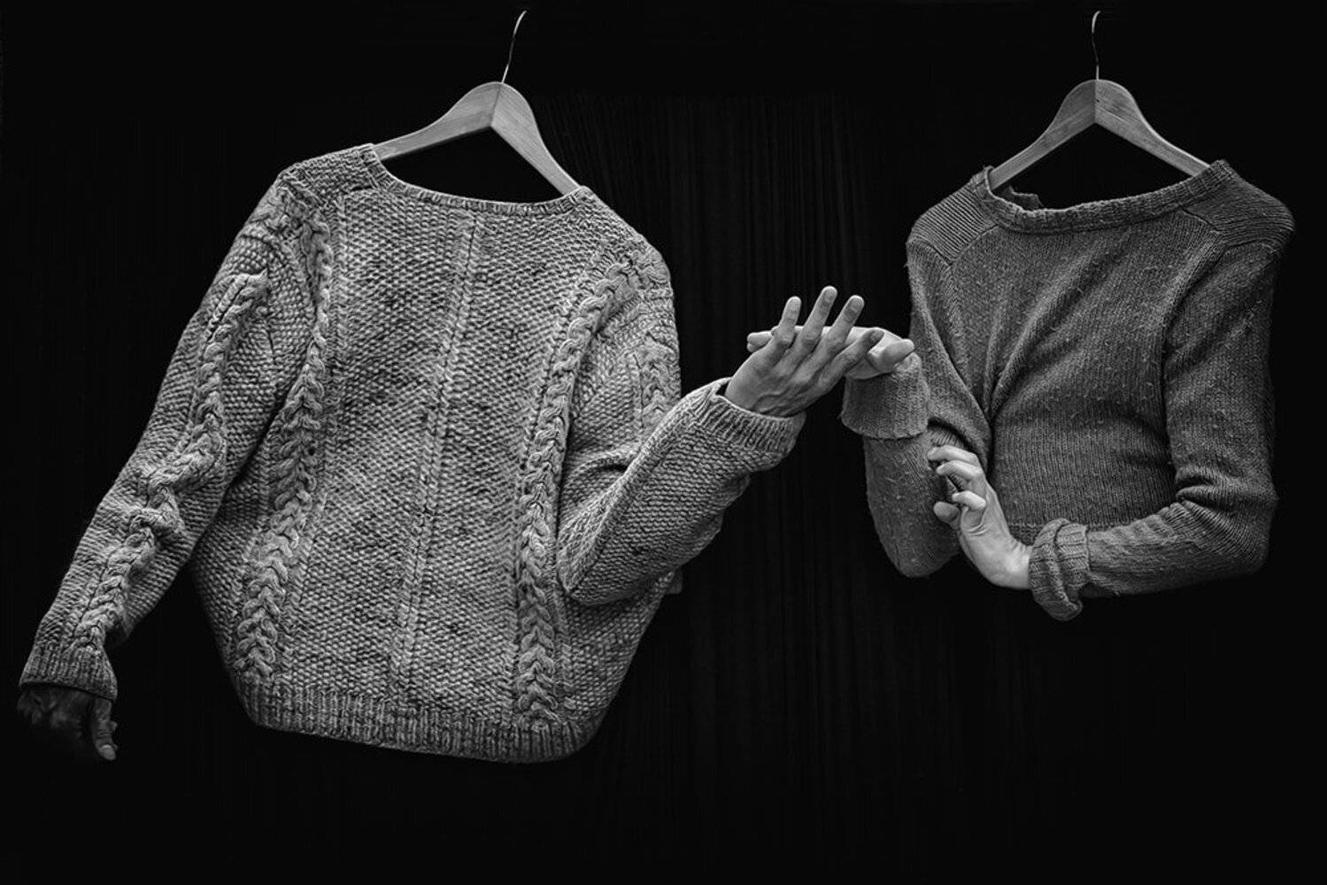 Вешалка, Джемпер, Жесты, Одежда, Отношения, Парочка, Пуловер, Руки, Сценка, Театр, ALLA SOKOLOVA