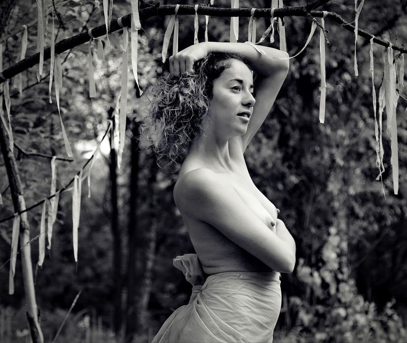 Лето.Девушка.Обнажение.ч/б Однажды летом... фото превью