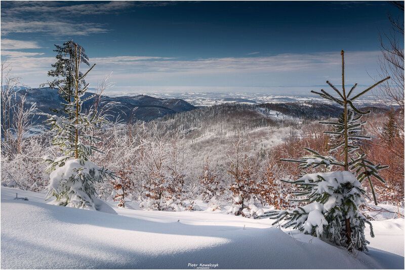 polska, góry, beskidy, zima  фото превью