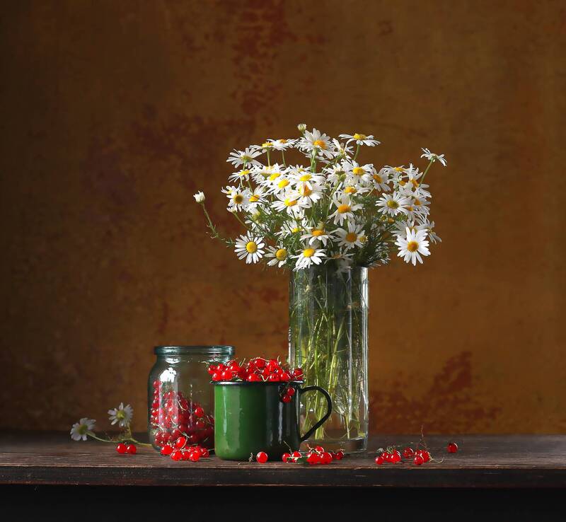 натюрморт, фотонатюрморт, still life, stillifefoto, лето, ягода, ромашки, наталья_казанцева  фото превью