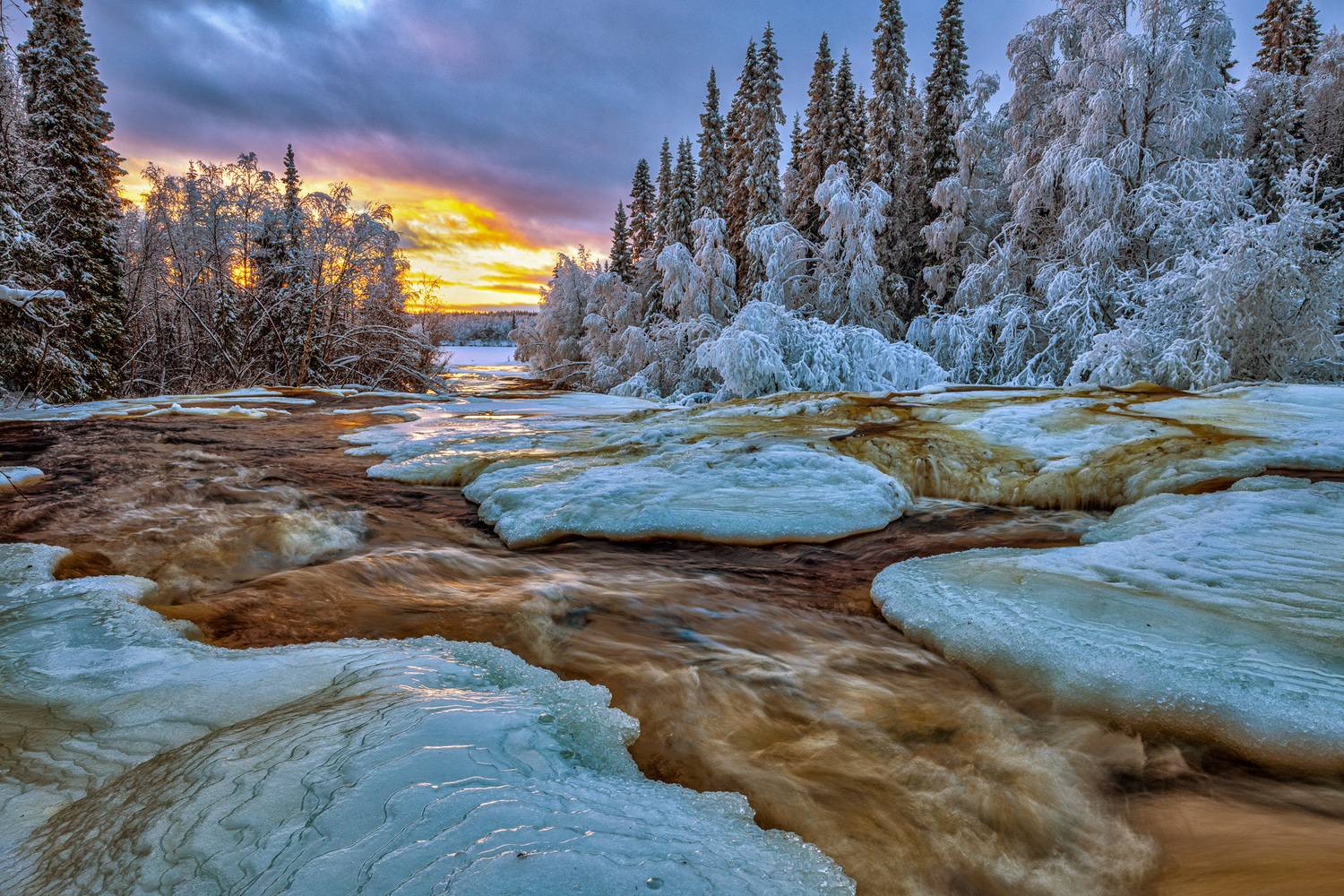 Рассвет, Зима, Кольский полуостров, Критский Игорь