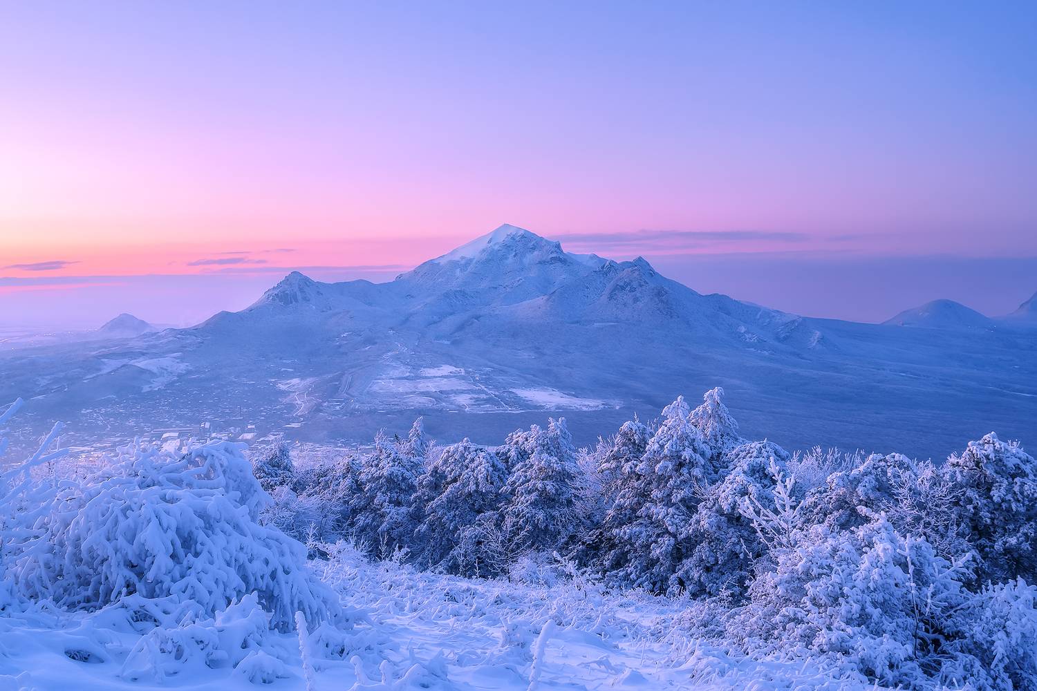 кавказ, кавказские минеральные воды, кмв, пятигорск, гора, бештау, машук, город под горой, город на закате, зимний город, Zakharov Armen